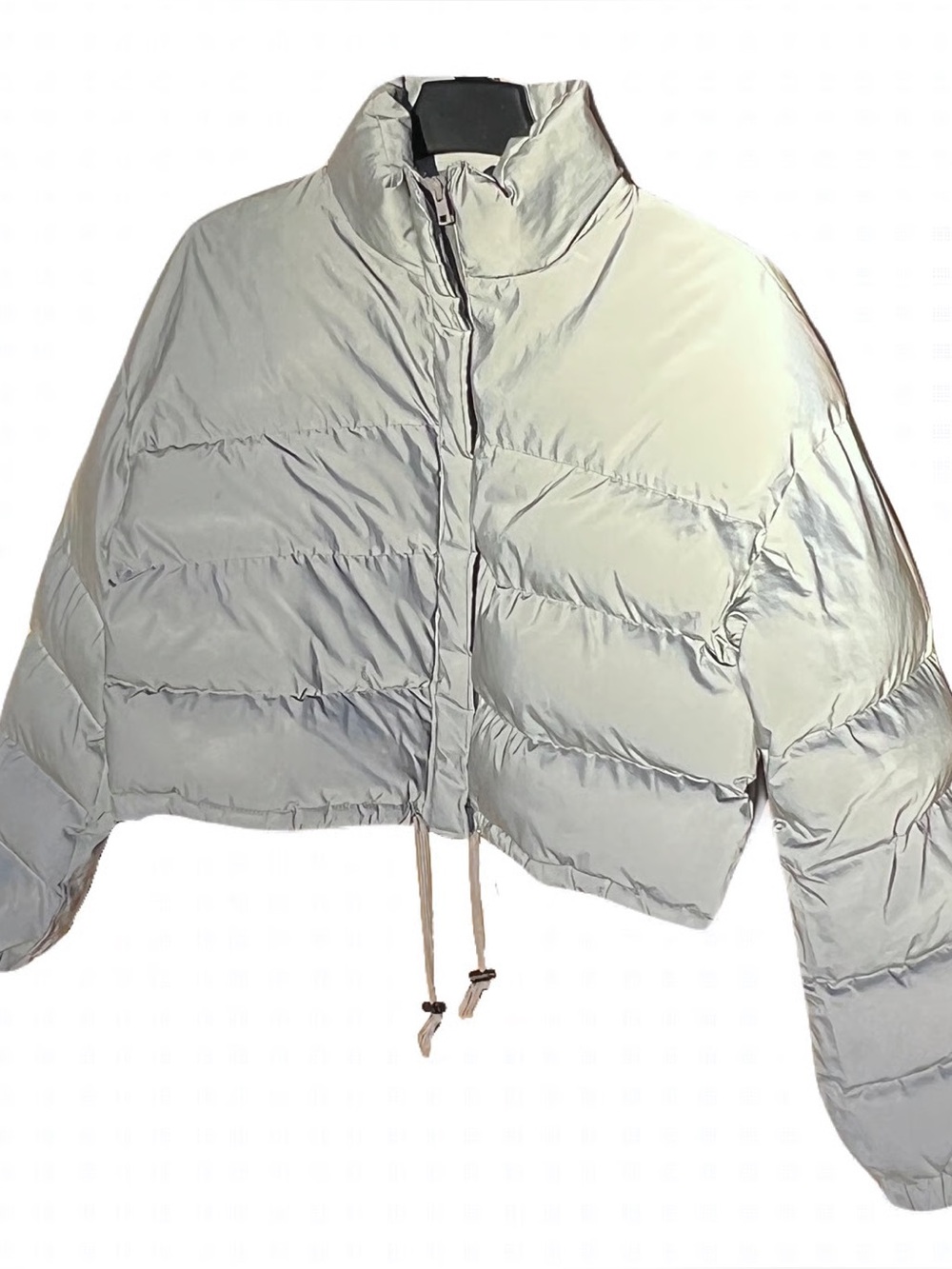 PLT Cropped Reflective Puffer